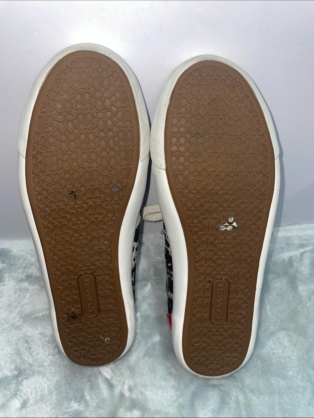 Coach ‘Barrett’ Leopard Print Woman’s Low Top Sneakers - Picture 4 of 12